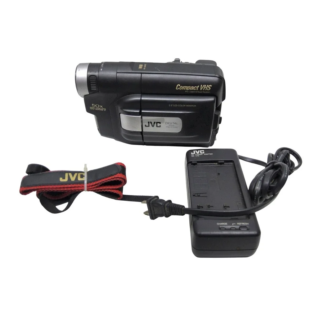 JVC GR-AXM210U VHS-C Compact Camcorder Video Camera w/ Charger & New Battery!‎
